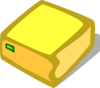 Bright Yellow Box Clip Art